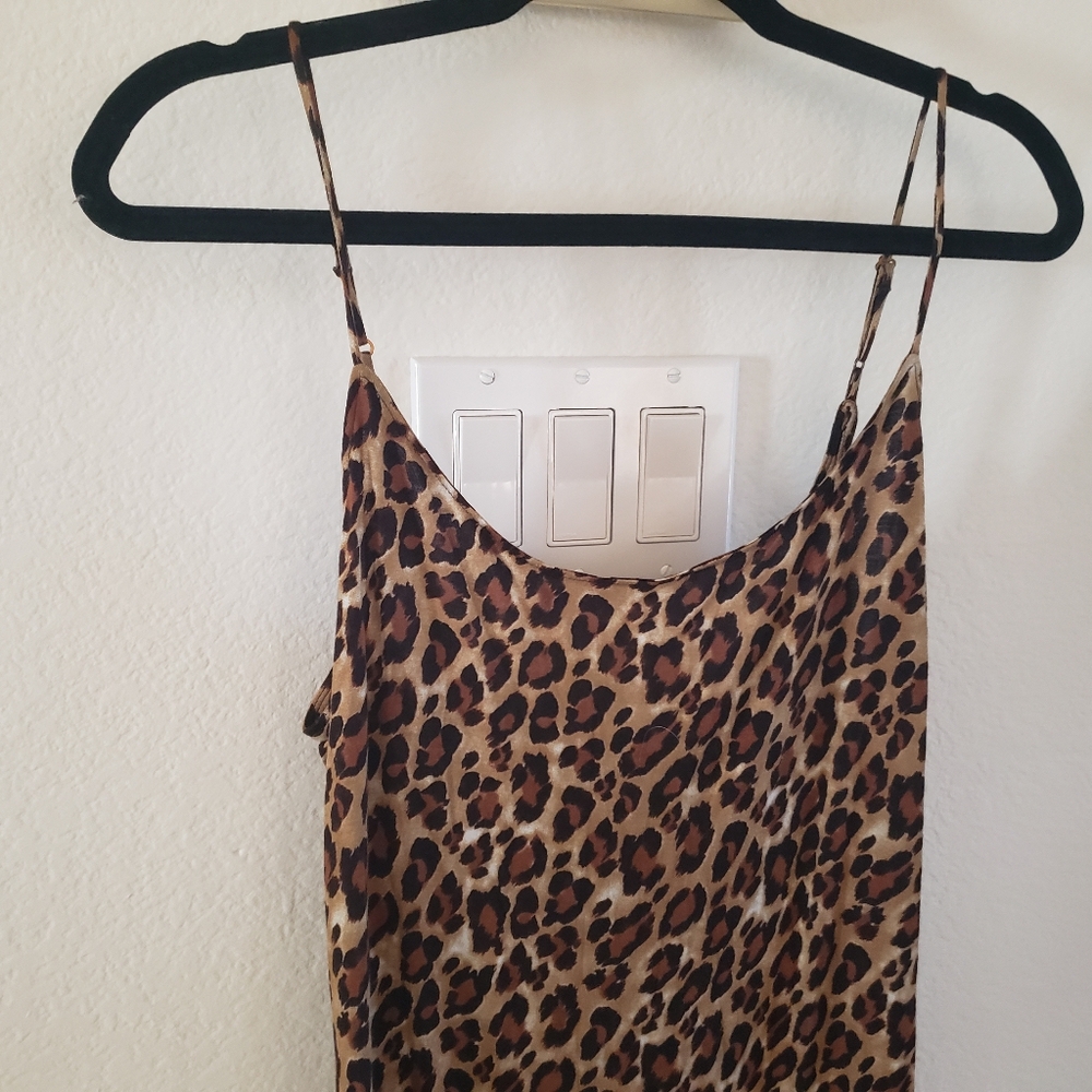Natori Leopard Print Maxi Dress Medium - Picture 2 of 7